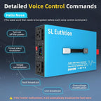 3000W Pure Sine Wave Power Inverter Voice Control AI Voice Assistant Support English 12V to 120V 60HZ with LCD Display, USB Port, for Car Home Laptop Truck