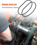 Snow Blower Belt 07200802 Compatible with Ariens Deluxe 24" and 28", HA-RAW Edge V-Belt, 2 Pack