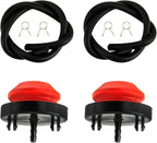 951-10639A Primer Bulb with Fuel Line for MTD Craftsman Troy-Bilt Ryobi Bolens Lawn-Boy Yard Machines Snowblower 751-10639, Replaces Tecumseh 570682A Primer Bulb (Pack of 2)