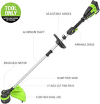 Greenworks 40V 17-Inch Brushless String Trimmer, Battery and Charger Not Included