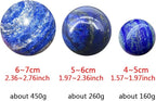 6-7CM/2.36-2.76inch Natural Crystal Ball Lapis Lazuli Polished Divination Ball Decorative Sphere Reiki Healing Crystals Ball Healing Stone Crafts(Lapis Lazuli, 60-70mm)