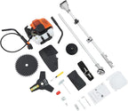 42.7cc Gas Weed Wacker, Gas Powered Weed Trimmer, 2-in-1 Weed Eater Gas Powered with 3 Cutting Heads, 6500RPM Professional Grass Trimmer for Lawn Care, Shoulder Strap Included