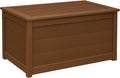 DutchCrafters Poly Waterproof Outdoor Deck Box 200-Gallon Large Deck Box Weatherproof Storage for Pool Decor, Porch Packages, Pool Towel Holder, Holds Up To 10 Cushions - Amish Made in USA (Brown)