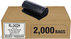 Aluf Plastics T-Tough Roll Pack Low Density Repro Blend Star Seal Coreless Rolls Bag, 12-16 Gallon 1.0 Mil, 32" Length x 24" Width, H Strength, Black (Pack of 2000)