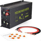 WZRELB 8000W 48V 120V Pure Sine Wave Power Inverter with 2 AC Outlets,Bipolar High-Frequency Inverter, RBH-800048