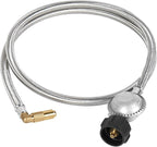 SHINESTAR Propane Adapter Hose with Regulator for Blackstone 17 & 22 Inch Griddle, 5 Feet Sturdy Braided Hose, Connect to Large Propane Tank