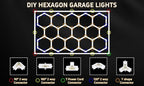 Modern Hexagon Led Garage Light: 720W 86400 Lumens, 6500K for Garage, Basement, Warehouse, Auto Beauty Shop, Car Detailing Shop