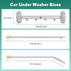 16 Inch Pressure Washer Undercarriage Cleaner, Under Car Washer, Undercarriage Sprayer for Pressure Washer with 2 Pcs Extension Wand, Universal 1/4" Connector, 4000 PSI