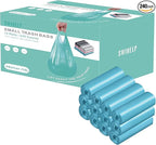 Small Trash Bags 240 Count Garbage Bags SWIHELP Waste Basket Liners for Bathroom, Kitchen,Bedroom, Office Pet Car 15 Liter Trash Can 4 Gallon…