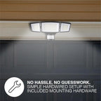 Sylvania Motion Sensor Solar Security Light, Solar Panel, 1800 LMS, Wet Rated, Batteries Included, 5000K, Daylight - 1 Pack (66472)
