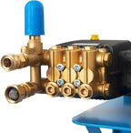 Canpump Wall-Mount Pressure Washer: 5 hp Full-Speed Motor 230 V, Total Stop System, Bertolini WBH 2430-F, Pressure Switch