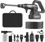 Cordless Pressure Washer Battery Powered; 1200PSI Cordless Power Washer with Brushless Motor, 4.0Ah Battery,6-in-1 Nozzle, 3 Power Level; Handheld Portable Pressure Washer Cordless (5022-BK2)