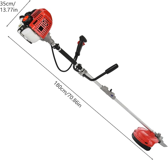 Gas Weed Eater, 52CC 2-Stroke Weed Wacker Gas Powered, 2 in 1 Multi-Functional String/Grass Trimmer, Brush Cutter for Gardening Shipping from USA Fast Arrival