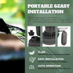 1/2 HP Submersible Sump Pump with Vertical Float Switch, Portable Utility Pump With 10ft Power Cord, Sub Water Pump for Draining Flooded Basement, Hot Tub, Pool, Pond, Sump Pits