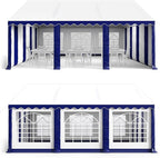 GREEN PARTY 13x26FT Party Tent Heavy Duty, Large Wedding Event Shelters with 3 Carry Bags & Removable Sidewalls, Outdoor Canopy Gazebo Commercial Tent for Carport Camping Garden Patio