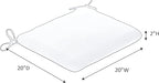 Sunbrella Patio Cushions - (2 Pack) - 20" W x 20" L x 2.5" T, Outdoor Chair Cushion with Comfort, Style & Durability Designed for Outdoor Living - Made in The USA