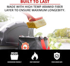 Grill Rescue BBQ Replaceable Scraper Cleaning Head, Bristle Free - Durable and Unique Scraper Tools for Cast Iron or Stainless-Steel Grates, Barbecue Cleaner (Grill Grate Brush with Scraper)