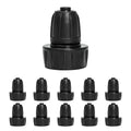 MIXC 1/2 Inch Drip Irrigation Tubing Faucet Adapter, 3/4" to 1/2" Irrigation Hose Adapters, Rotating Lock Nut 3/4 Inch Barbed Drip Line Connector for Garden Irrigation Systems 10 Pack