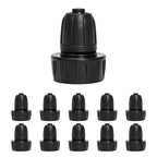 MIXC 1/2 Inch Drip Irrigation Tubing Faucet Adapter, 3/4" to 1/2" Irrigation Hose Adapters, Rotating Lock Nut 3/4 Inch Barbed Drip Line Connector for Garden Irrigation Systems 10 Pack