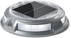 SIEDiNLAR Solar Driveway Lights Outdoor 16 LEDs 9 Modes, Dock Markers Deck Lights Waterproof Warning for Pathway Driveway Walkway Ground Step Yard Garden, RGB (1 Pack)