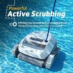 Dolphin (2025 Model) E10 Automatic Robotic Pool Vacuum Cleaner, Active Scrubber Brush, Top Load Filters Access, Ideal for Above-Ground Pools up to 30 FT in Length