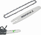 7" Chain and 7” Guide Bar Pitch: 1/4" Low Profile 44Drive Links Replacement Chain For 2-in-1 Cordless Pole Saw & Mini Chainsaw .043" Gauge