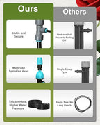 Breeze Touch 120FT Automatic Drip Irrigation Kits with Garden Timer, Garden Watering System for Lawn, Quick Connector Design Irrigation System Kit with Easy Programmable Water Timer