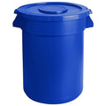 PRO&Family Trash can with Lid (Blue, 44 Gallon)