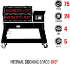 recteq Pellet Grill - Deck Boss 800 Wi-Fi Enabled Electric Pellet Smoker Grill Bundle, Deck Boss + Grilling Basics Bundle