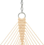 Original Pawleys Island Deluxe Oatmeal DuraCord Rope Hammock – 13 ft. x 60 in., 2-Person, 450 lb Capacity, Oak Spreader Bar, Zinc-Plated Hardware, Handcrafted in The USA