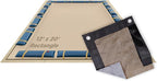 Buffalo Blizzard Supreme Plus 12 ft x 20 ft Rectangular Winter Pool Cover | Tan/Silver | Heavy Duty for Above Ground Swimming Pools | Easy Install | Cold & UV Resistant | Seasonal Debris Protection