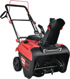 PowerSmart Single-Stage Gas Snow Blower with Electric Start, 21-Inch, 212cc 4-Stroke Engine, LED Light
