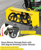 Snowblower Storage Dollies Fit for 44", 47", and 54" Snow Blower, Portable Snow Blower Rack with 360° Rotating Caster Wheels (2PCS)