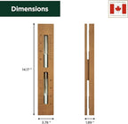 Sauna Sand Timer - Handmade from Canadian Red Cedar Wood - Wall-Mounted Rotating 15-Minute Hourglass with White Sand