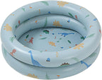 Inflatable Baby Retro Swimming Pool Family Cute Style Thickened Water Pool for Kids Indoor Outdoor Play (Blue)