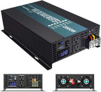 WZRELB Pure Sine Wave 2000 Watt (4000W Surge) 48V Power Inverter DC to 120 AC 60Hz,Off-Grid Solar Back Up Power