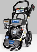 TOOLCY 3400 PSI Gas Pressure Washer, High-Performance 212cc OHV Engine, Reinforced Pump. Onboard Soap Tank, 30FT Hose, Spray Gun & 5 Nozzles, Max 2.8 GPM, Great for