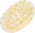 29 Inch Inflatable Swimming Pool, PVC Portable Blow Up Ball Play Pit Pool for Kid Indoor Outdoor Backyard (Transparent Lemon)