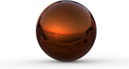 Lulu Decor, Copper Stainless Steel Gazing Mirror Ball Size 16, Smooth Reflective Shiny Garden Decoration Globe