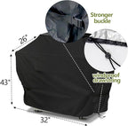 32 inch Grill Cover for Outdoor Grill,Upgraded Adjustable Buckle and Drawstring,Waterproof, Anti-UV, Rip-Proo,Suitable for Most Grills