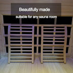 1 Pack Sauna Backrest Infrared Wooden Sauna, Traditional Sauna