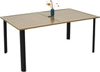 7-Piece Patio Dining Set, 63" Rectangular Table with 4 Stackable and 2 Swivel Rattan Chairs, Gray Cushions