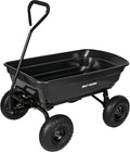 BILT HARD 600 lbs Poly Garden Dump Cart with 180° Rotating Handle, 4 Cu.Ft. Capacity Heavy Duty Wheelbarrow Garden Carts for Yard, Outdoor
