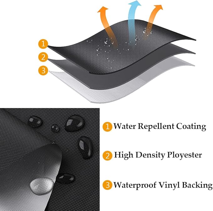 Short BBQ Grill Cover Lightweight Waterproof Outdoor Summer BBQ Gas Grill Covers 58 inches