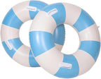 2PCS Large Swimming Pool Tubes Inflatable Pool Floats for Adult Swim Ring Floaties Inflatable Swimming Pool Raft Summer Beach Lounger Float Party Supplies
