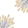 Vigdur 2 Pack 21ft White String Lights with 100 Bulbs on White Wire Cord, UL Approved for Indoor/Outdoors Use, Connectable 120V Clear Outdoor Lights for Xmas Patio Home Party Garden Decor (2 Packs)