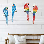 EiGreen Metal Bird Wall Art Decor 3D Outdoor Parrot Sculpture, Hanging Decor Suitable for Gardens, Fence, Patio, Living Room, Bedroom, Yard