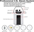 Portable Sauna Box for Home Spa Full Body, Personal Steam Sauna Tent Sauna Room with 3L 110V 1000W Steamer, 90 Minute Timer with Remote Control, 4 Temperature Levels, Folding Chair
