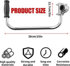 String Trimmers Handle with Shoulder Strap Harness, Weed Eater Handle Extension with Bracket Clamp, Ergonomic Trimmer Grip, Weed Wacker Attachments Aluminum Lawn Trimmer Grip for Landscaping,Lawn Care