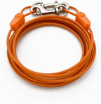 IntelliLeash 20FT Tie-Out Cables for Dogs - Strong, Safe, and Durable Dog Tie-Outs for Small Dogs up to 90 Pounds - Weather and Wear Resistant Galvanized Aircraft Cable for Outside Use